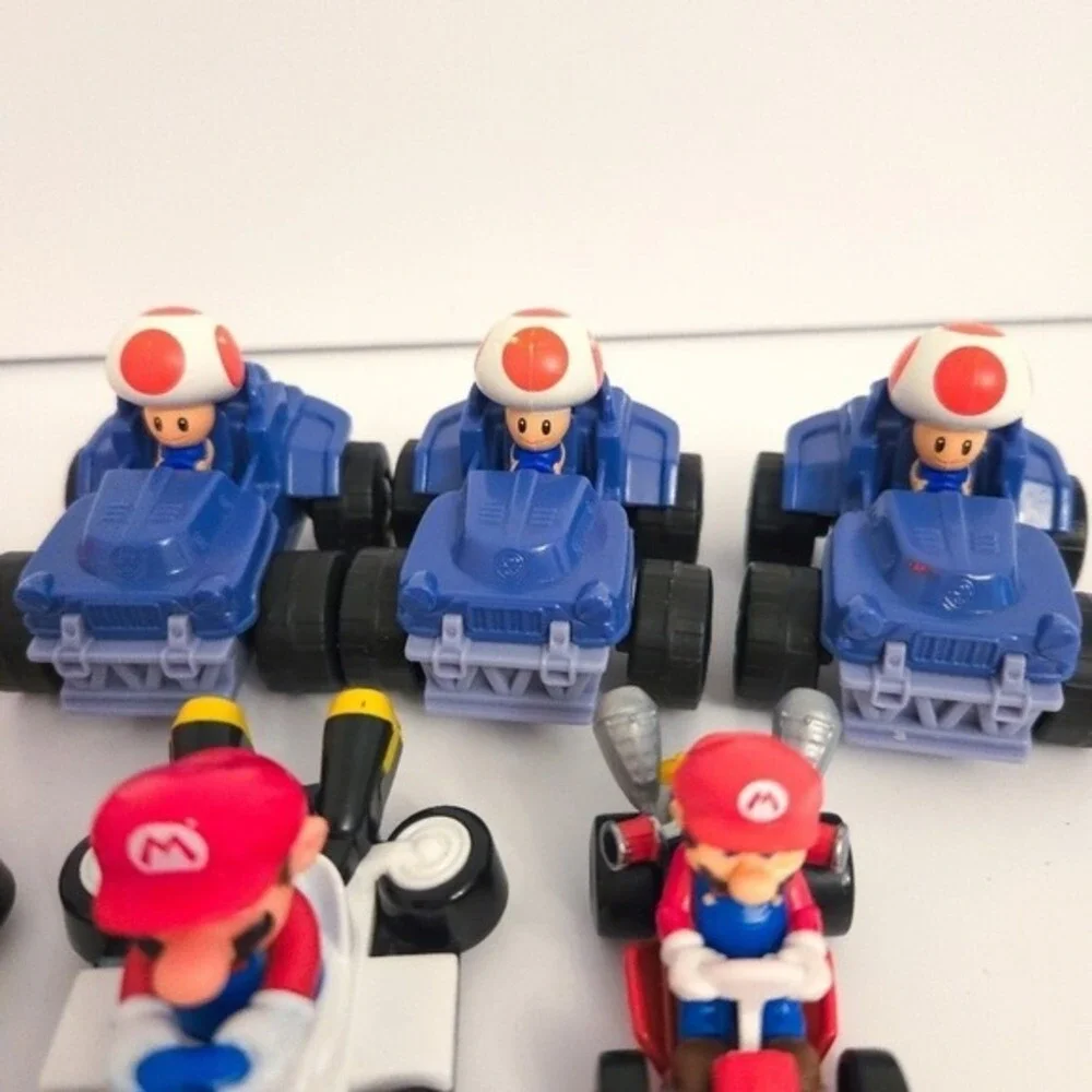 Nintendo Super Mario Hot Wheels &‎ McDonalds Toy Car Figurines (Lot of 8)